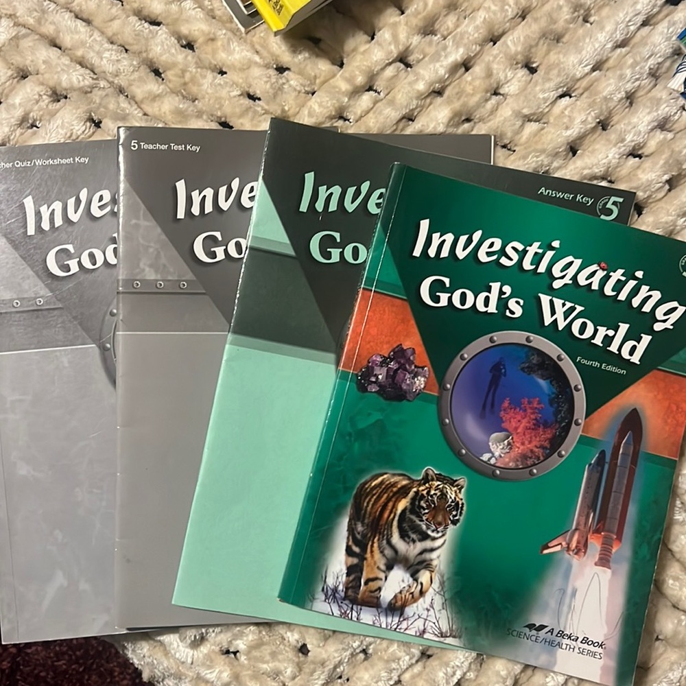 5th grade A Beka Investigating God’s World Fourth Edition bundle